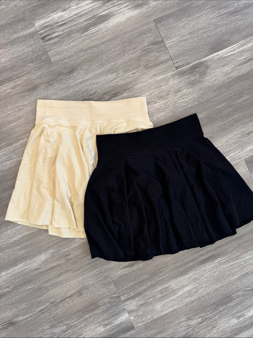 Women's Flared Skort Duo - Black & Cream